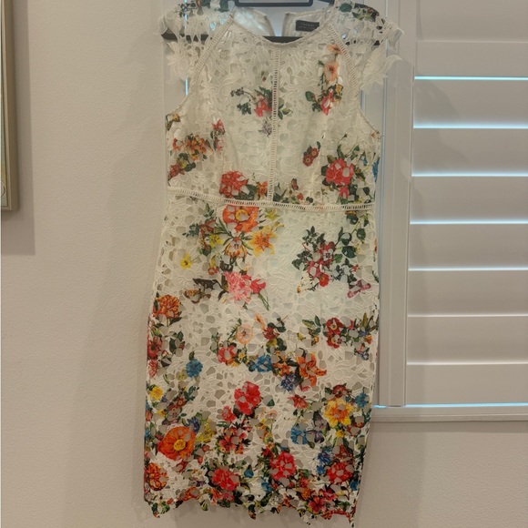 Tahari ASL Dresses & Skirts - Tahari ASL Red Sheath Midi Dress Sleeveless Crew Neck